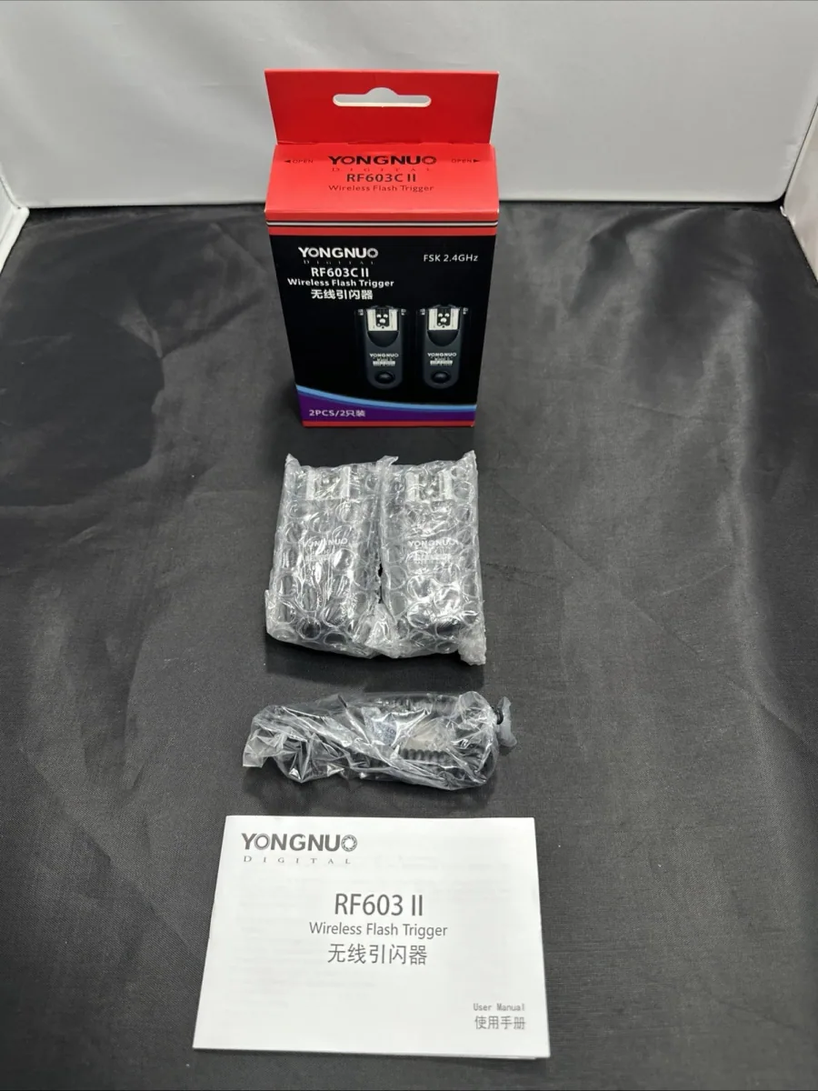 YONGNUO RF603C II/C3 2.4GHz Wireless Flash Trigger Remote System Kit for Canon