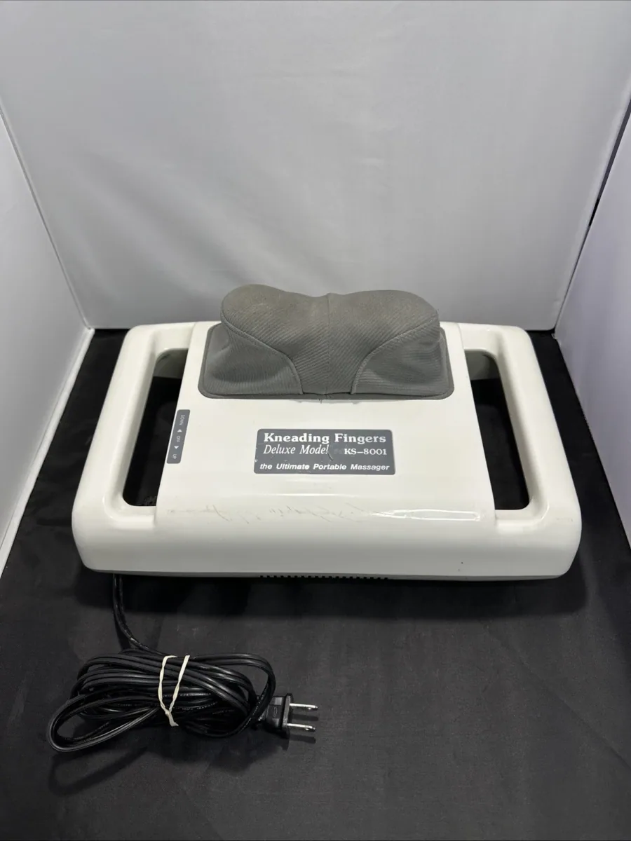 Kneading Fingers Deluxe Model KS-8001 Ultimate Portable Massager Tested & Works